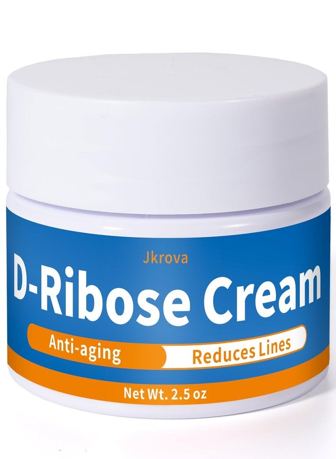 Jkrova Ribose Cream, Ribose Sugar for Skin, Reduces Wrinkles, Moisturizer, Tightens & Firms the Skin, with D-Ribose Fractionated Coconut Oil and Grapeseed Oil, for All Skin Types, 2.5 oz - Image 1